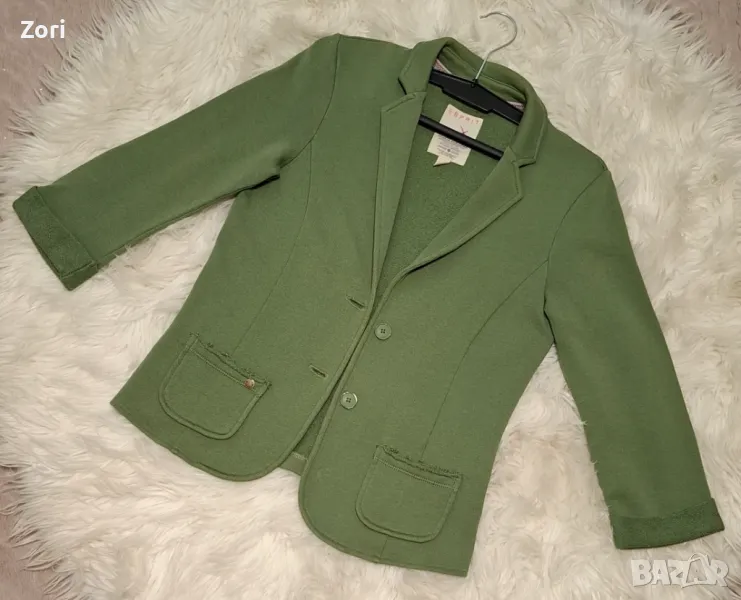 Зелено сако със 7/8 дължина на ръкава , снимка 1