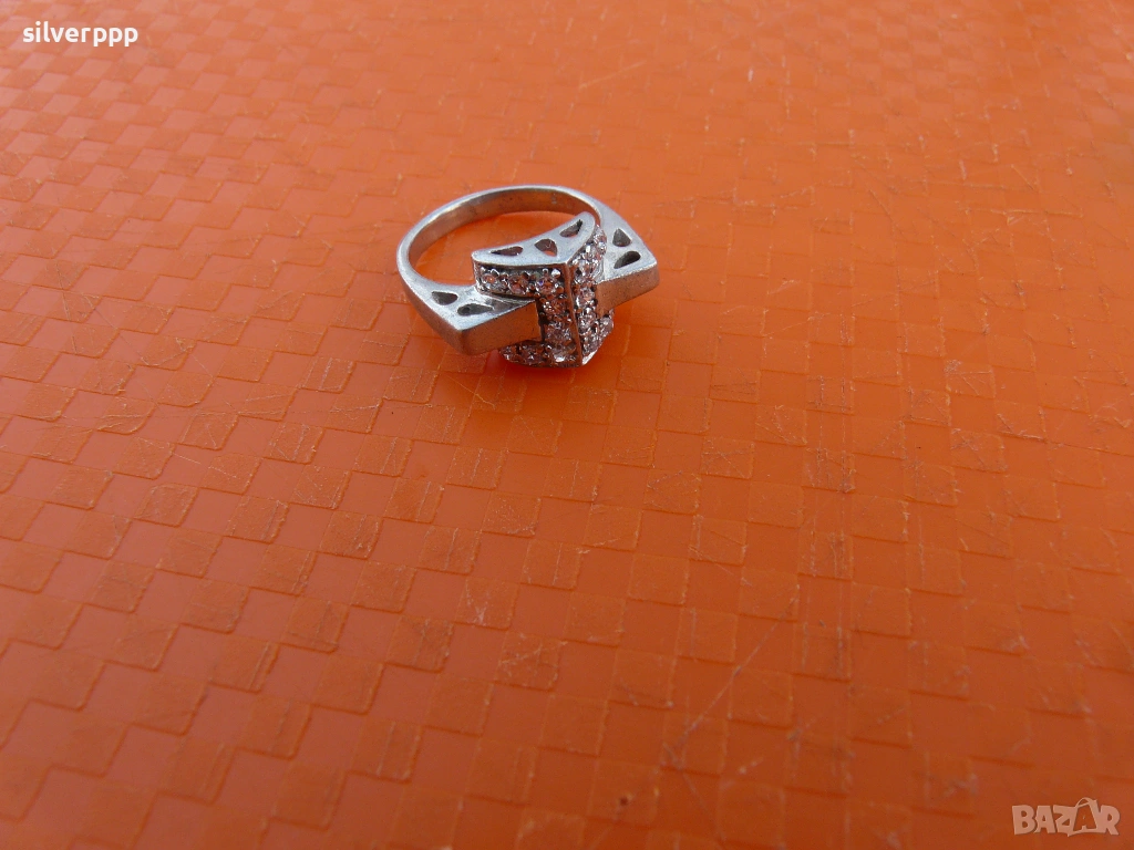  Сребърен пръстен -2 , снимка 1