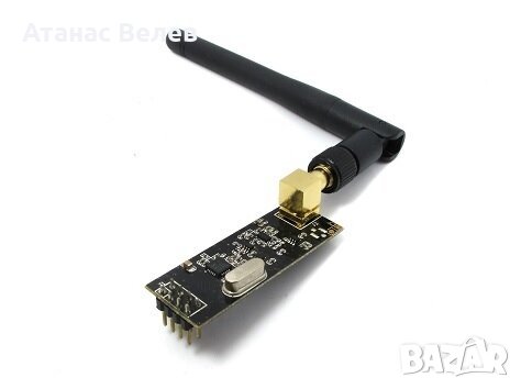 Wireless module NRF24L01 с антена, снимка 1