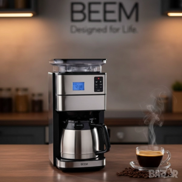 1бр./ Филтърна кафемашина с мелачка и термокана BEEM BASIC SELECTION FRESH-AROMA-PERFECT II, снимка 1