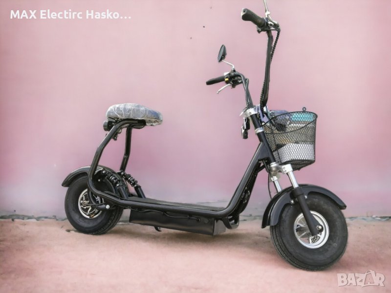 ЕЛЕКТРИЧЕСКИ СКУТЕР Maxmotors Little City Harley 1200W BLACK , снимка 1