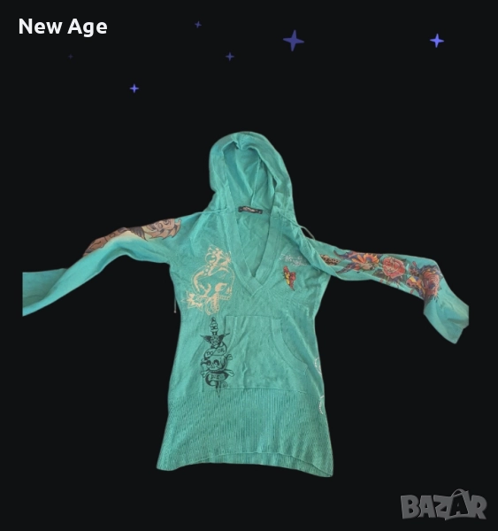 Оригинален Суитчър Ed Hardy / Christian Audigier р. L, снимка 1