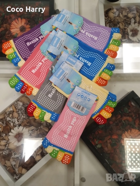 Памучни чорапи с пръсти, снимка 1