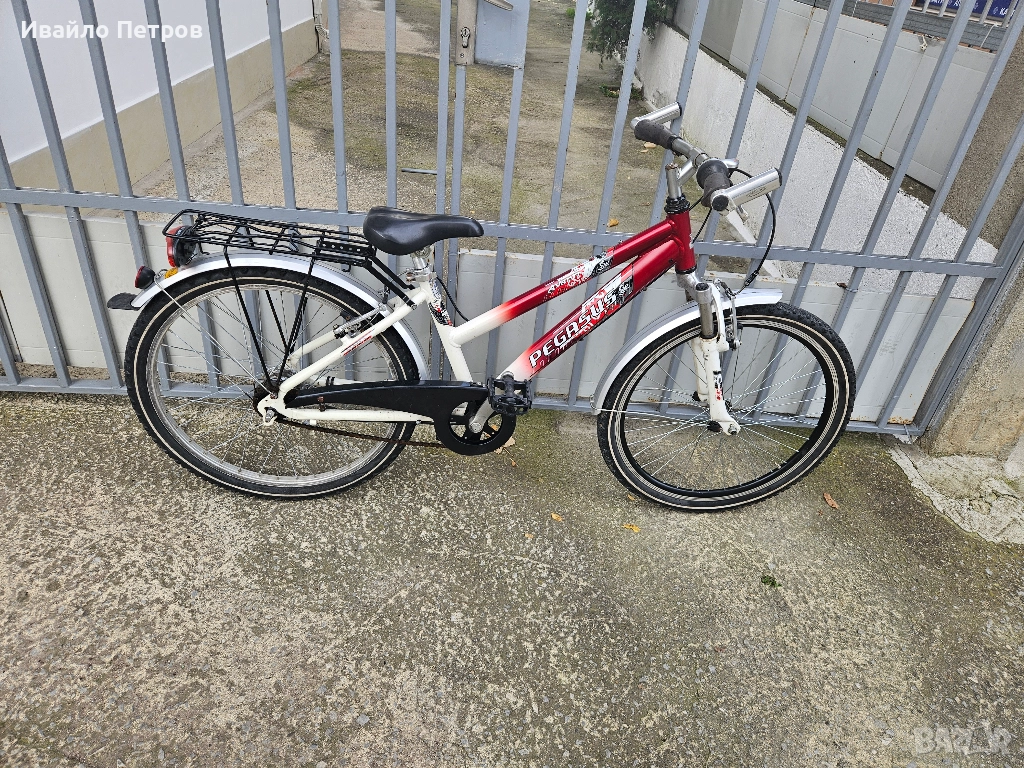 Алуминиев велосипед 24 цола PEGASUS-шест месеца гаранция, снимка 1