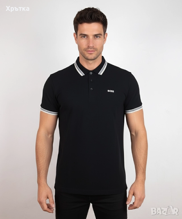 Hugo Boss Paddy - Оригинална мъжка тениска с яка размер XL, снимка 1