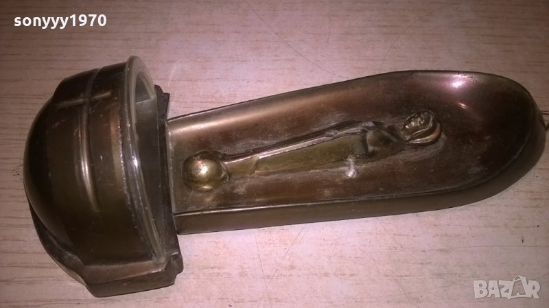 АНТИКА БОГОРОДИЦА-20Х9Х5СМ-МЕД МЕСИНГ, снимка 1