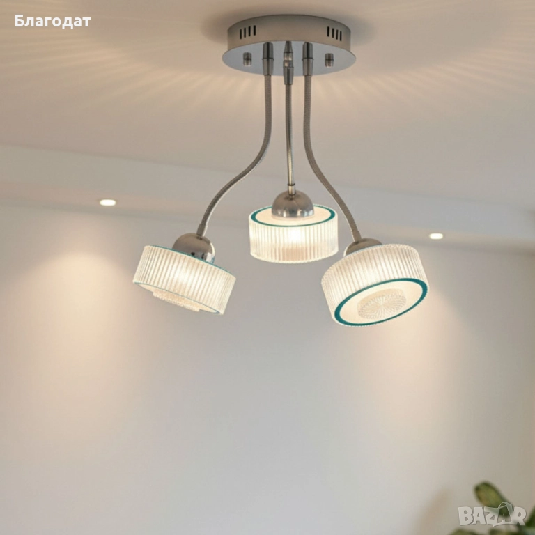 Стилен LED спот с 3 светлини, снимка 1