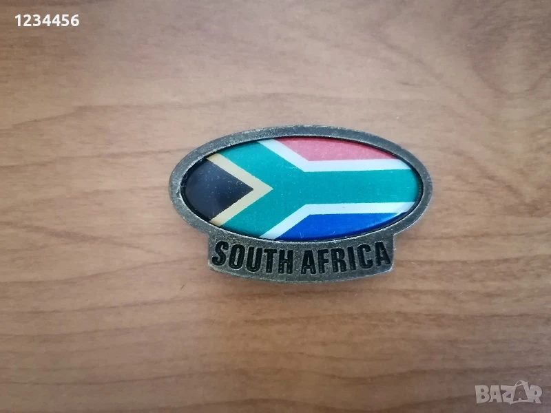Сувенир метално магнитче ЮАР 5/3 см. - 4 лв., снимка 1
