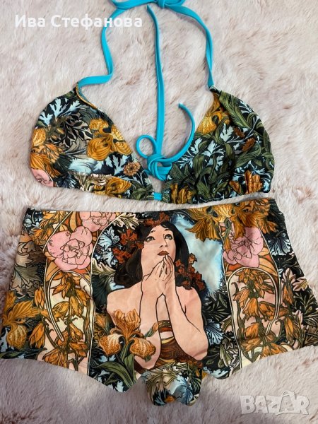  нов ретро винтидж  бански костюм боксерки , снимка 1