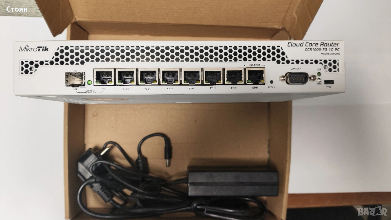 Cloud Core Router MikroTik CCR1009-7G-1C-PC, снимка 1
