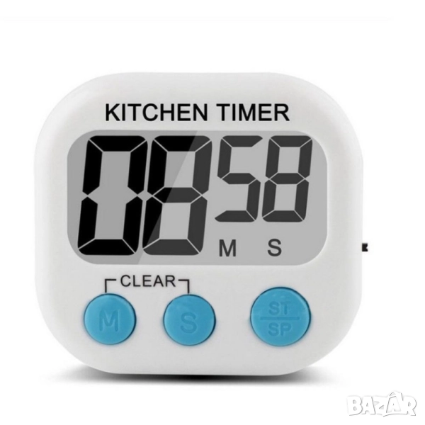 Цифров кухненски таймер с магнитен гръб, снимка 1