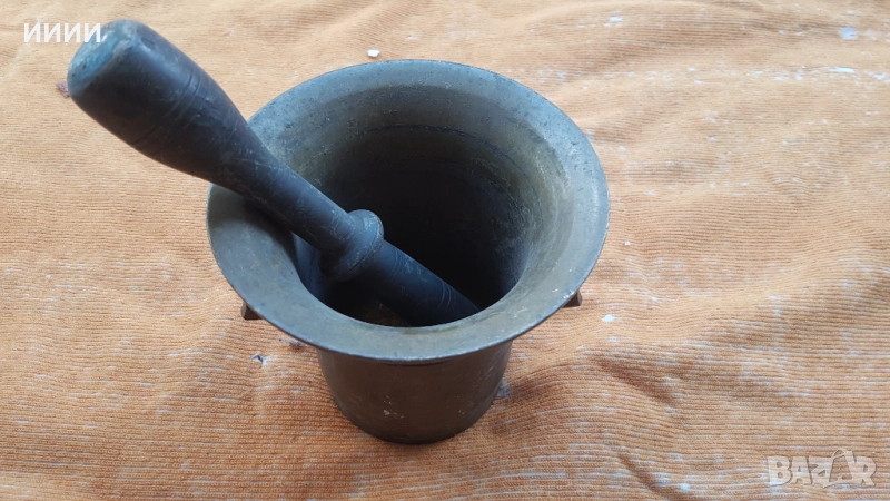 Бронзово хаванче с уши камбана , снимка 1