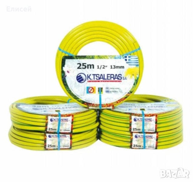 Градински маркуч, двуслоен, армиран, усилен 1/2”, 3/4”, 1” топчета по 25м и 50м, снимка 1