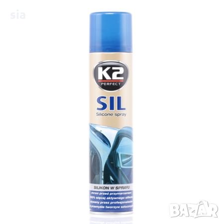 Силиконов спрей K2 за гумени уплатнения, снимка 1