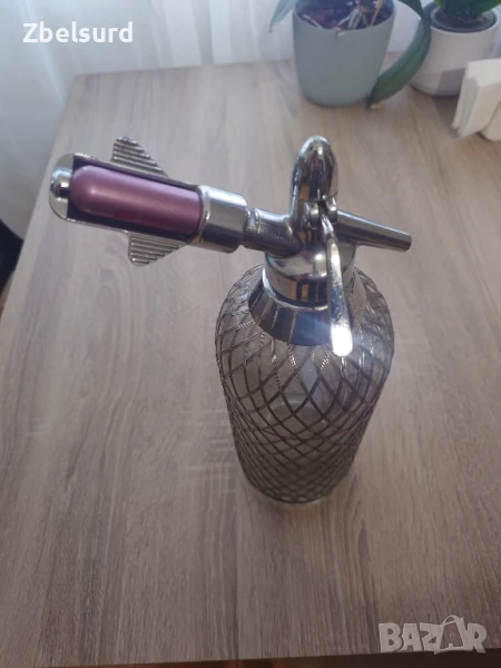 Стъклена кана за газиране на вода, снимка 1