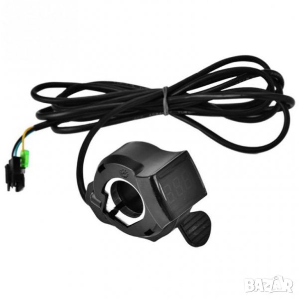 палец за газ, масур за скутер, електрическо колело с волтмер, снимка 1