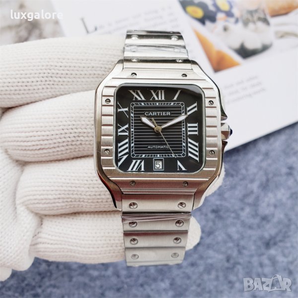 Мъжки часовник Cartier Santos de Cartier с автоматичен механизъм, снимка 1