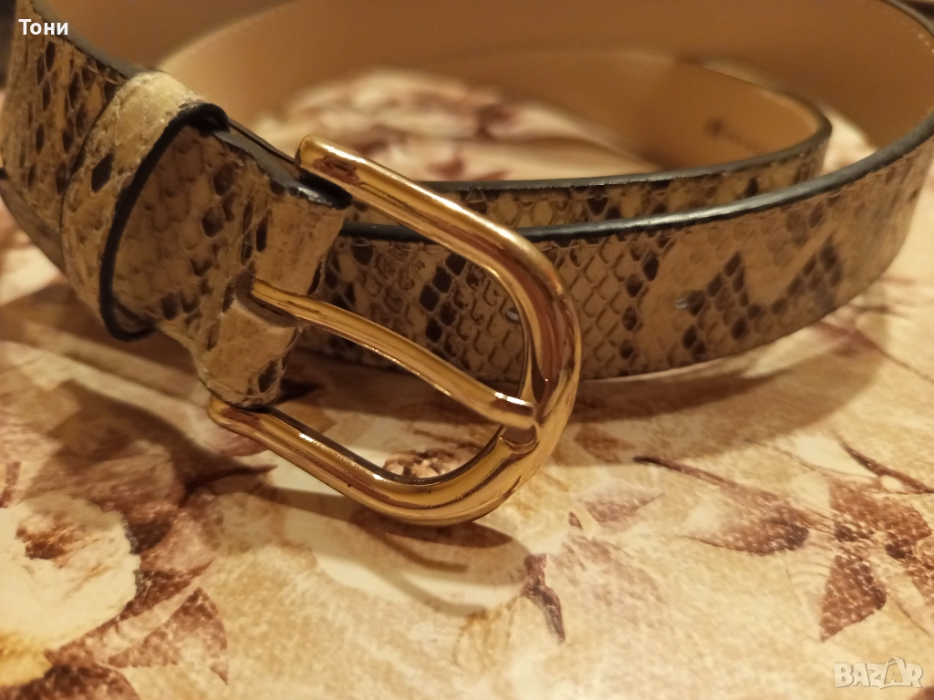 H&M Нов Красив Дамски Кожен Колан М/115см., снимка 1