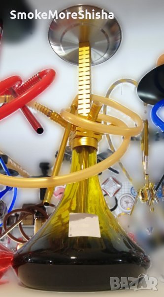 Ефектно високо наргиле в жълт цвят, снимка 1