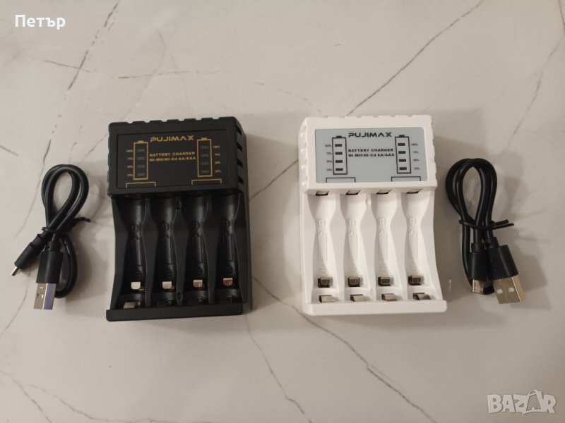 Зарядно за презареждащи батерии, зареждачка, НОВО, 1.5V, АА, ААА, снимка 1