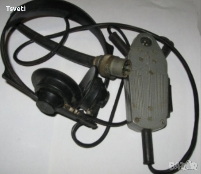 Винтидж Слушалки ТА55 М / 50 ом с микрофон - IP3.842.031 , снимка 1