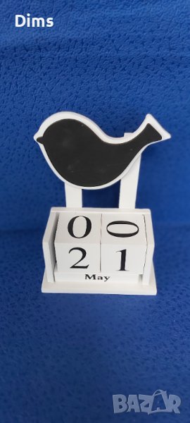 Вечен дървен календар птица, снимка 1