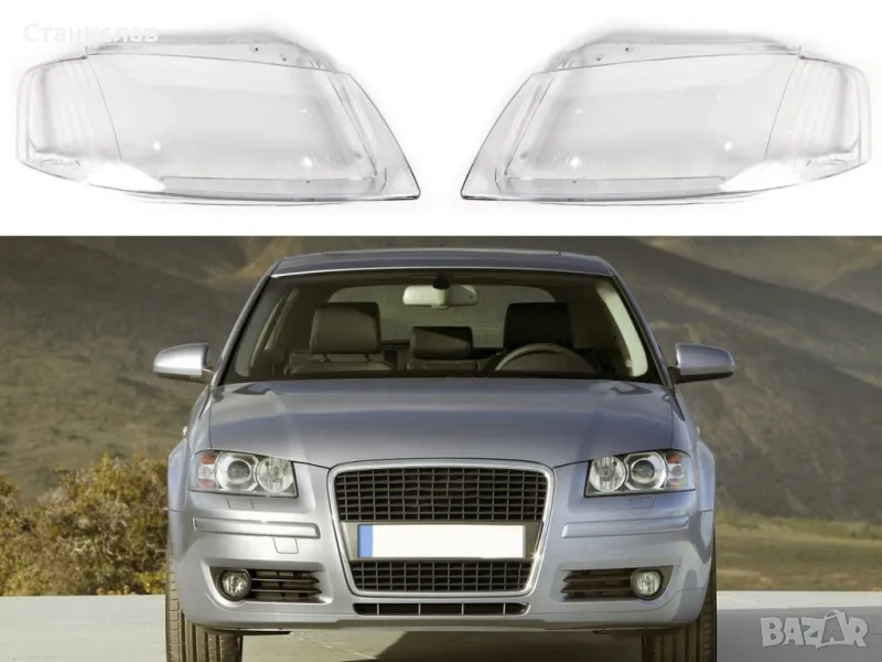 Стъкла (капаци) за фарове на Audi A3 8P, снимка 1