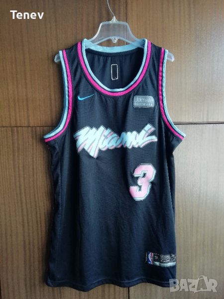 NBA Miami Heat Dwyane Wade MIAMI VICE Nights Nike Swingman Jersey оригинален потник , снимка 1