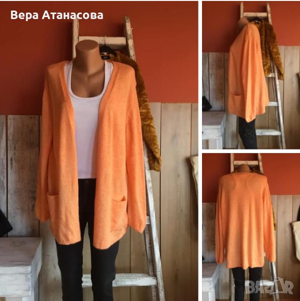 🧣👢💄Красив блейзър/жилетка в прасковен цвят Laura Torelli✨, снимка 1