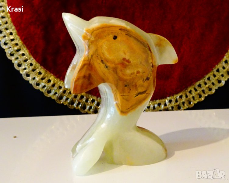 Фигура Делфин от оникс 8 см. , снимка 1