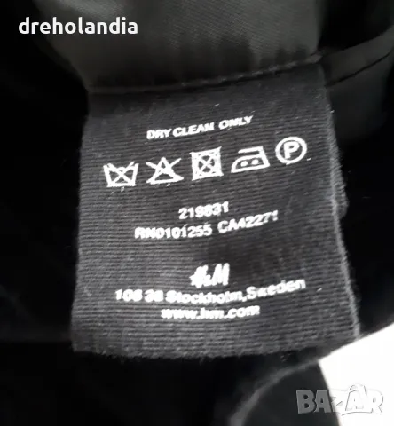 Мъжко кадифено сако H&M - размерМ/L, снимка 5 - Сака - 48705386