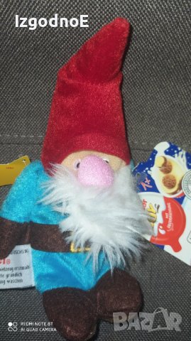 Колекционерско Плюшено джудже Kinder surprised , снимка 4 - Колекции - 43250634