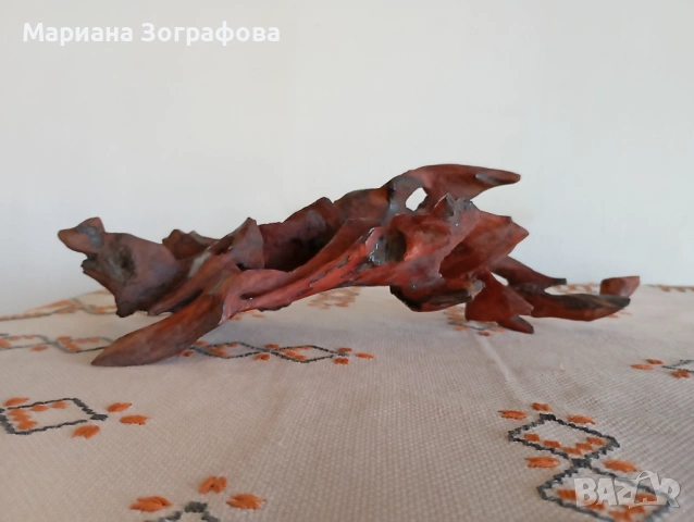 Абстрактна дървена скулптура – уникат (1987 г.), снимка 9 - Колекции - 47714692