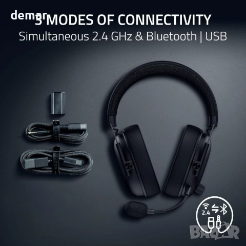 Razer BlackShark V3,Безжични слушалки,TriForce 50 мм драйвери,FPS, снимка 6 - Bluetooth слушалки - 51876297