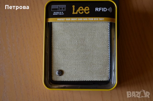 Lee Billfold с RFID защита хоризонтален портфейл, снимка 6 - Портфейли, портмонета - 32564346