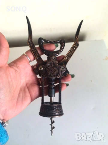 Страхотен Антикварен Тирбушон, снимка 5 - Антикварни и старинни предмети - 53456780