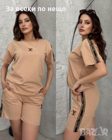 Louis Vuitton Дамски Летен Комплект👚🩳Дамски Къс Екип Луис Витон Код A669, снимка 3 - Комплекти - 50669658