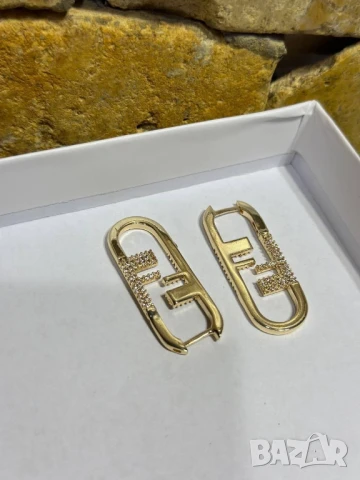 обеци fendi ysl saint laurent gucci louis vuitton , снимка 2 - Обеци - 50653354