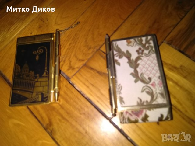 Метално калъвче с тефтерче и молив