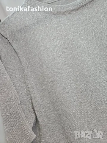  Блуза с къс ръкав и ламе , снимка 7 - Блузи с дълъг ръкав и пуловери - 48944095