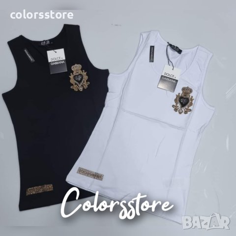 Луксозен бял потник Dolce&Gabbana кодVL- PF314