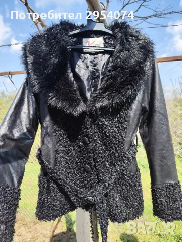 готино дамско палтенце в черно М-25лв, снимка 1