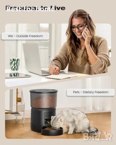  WiFi автоматична хранилка  за домашни любимци , снимка 5 - Други стоки за животни - 49464291