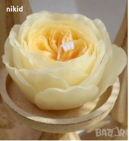 Голямо цвете тип роза божур силиконов молд форма фондан, гипс смола свещ гипс шоколад декор украса, снимка 3 - Корсети, бюстиета, топове - 43915015