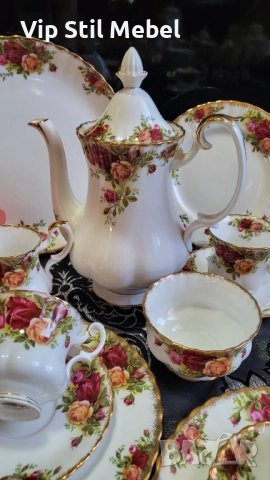 Сервиз Royal Albert, Old County Rose , снимка 5 - Сервизи - 52809753