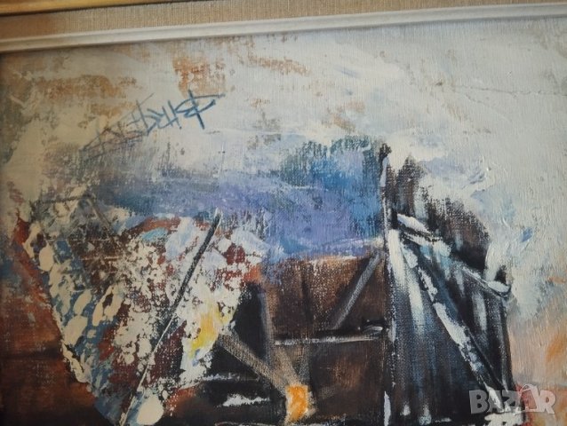 Картина-зимен пейзаж, снимка 7 - Картини - 43472293