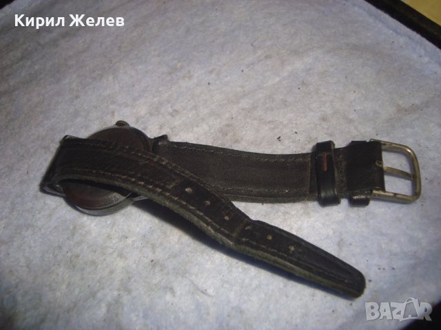 ПОБЕДА - СДЕЛАНО в СССР СТАР РУСКИ МЕХАНИЧЕН ВИНТИДЖ ЧАСОВНИК с КАИШКА от ЕСТЕСТВЕНА КОЖА 26879, снимка 12 - Антикварни и старинни предмети - 36744470