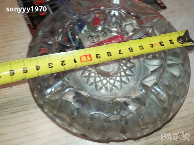 СТЪКЛЕН ГОЛЯМ МАСИВЕН ПЕПЕЛНИК 0709251654LCHERY, снимка 15 - Антикварни и старинни предмети - 51634027