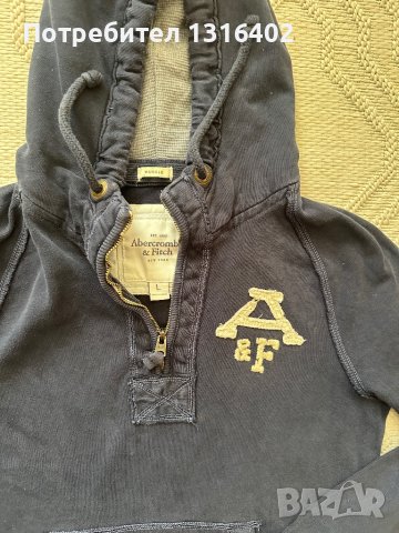 Мъжко горнище Abercrombie&Fitch, размер L, снимка 2 - Спортни дрехи, екипи - 44080020