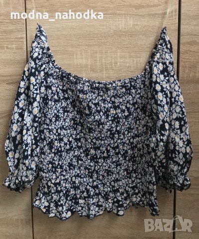 Летен топ с голи рамене FBSISTER, размер M, снимка 4 - Корсети, бюстиета, топове - 34943377